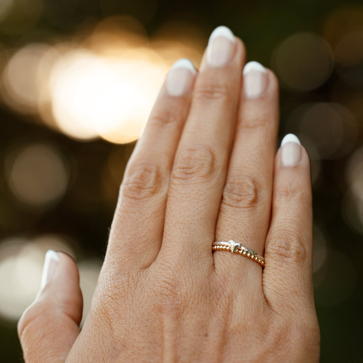 Kitten Tooth Stacking Ring