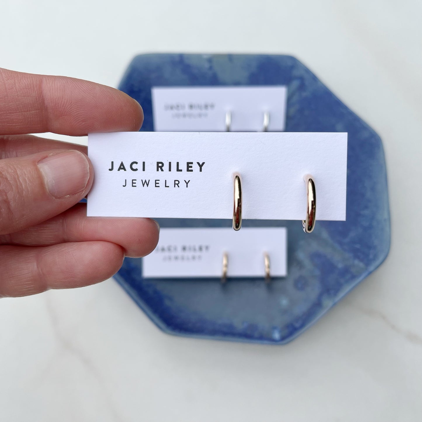 thick mini hoop earrings everyday earrings in sterling silver or 14k gold fill