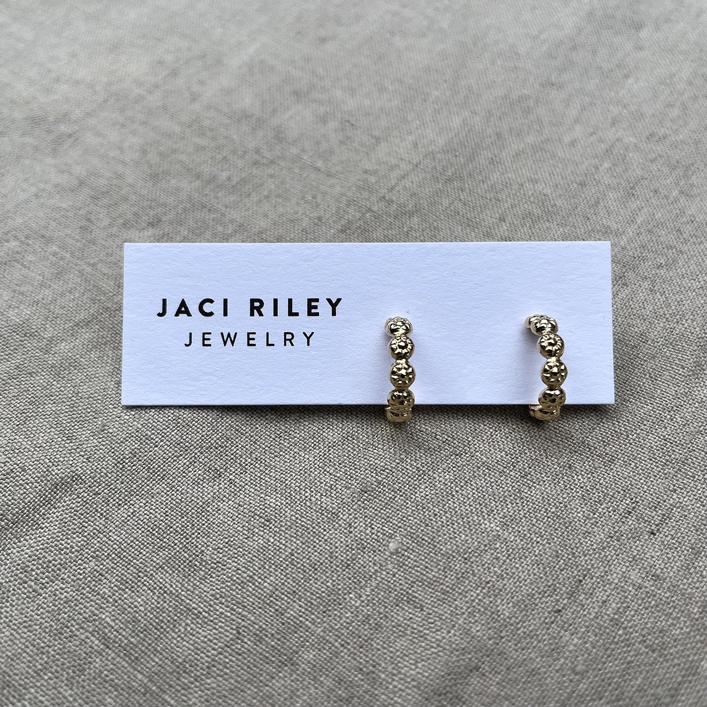 Daisy Hoops Everyday Earrings in Sterling Silver or Gold Vermeil