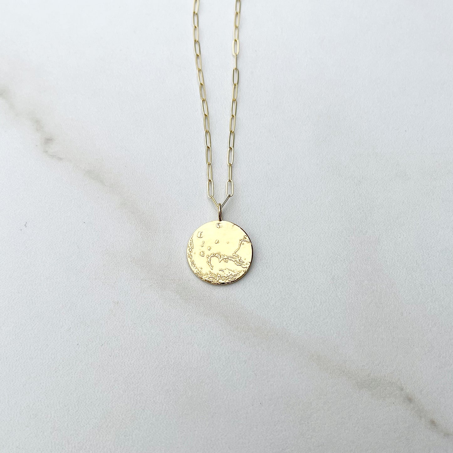 Mars Necklace in Sterling Silver or Gold Vermeil