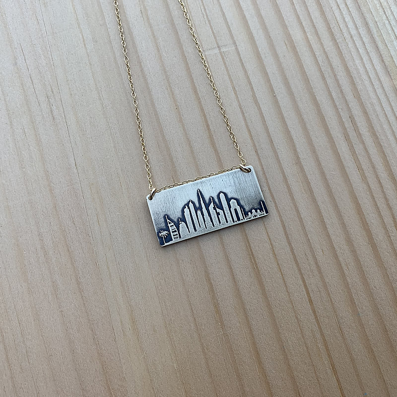Dubai skyline necklace