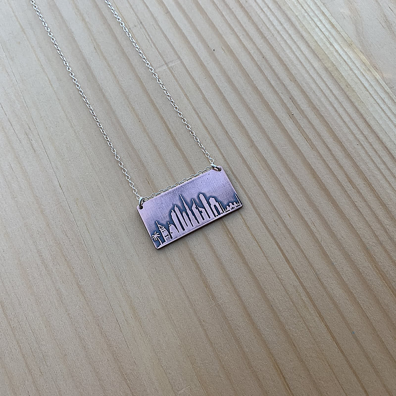 Dubai skyline necklace