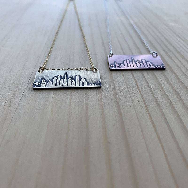 Dubai skyline necklace