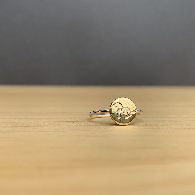 The Great Lakes ring in sterling silver