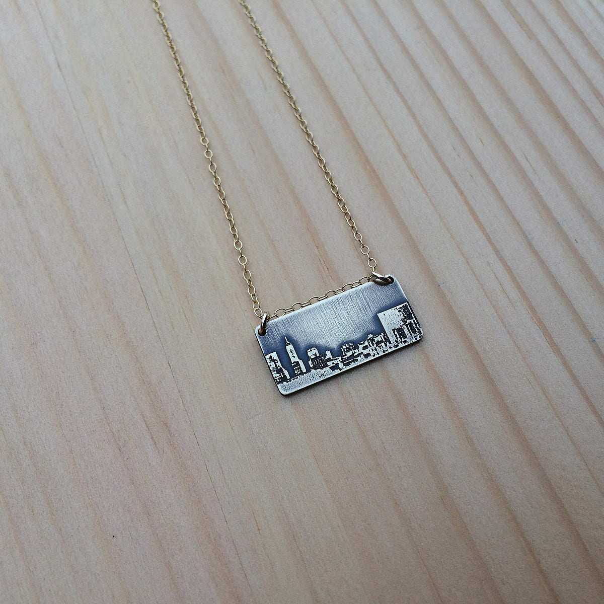 Indianapolis Indiana skyline necklace
