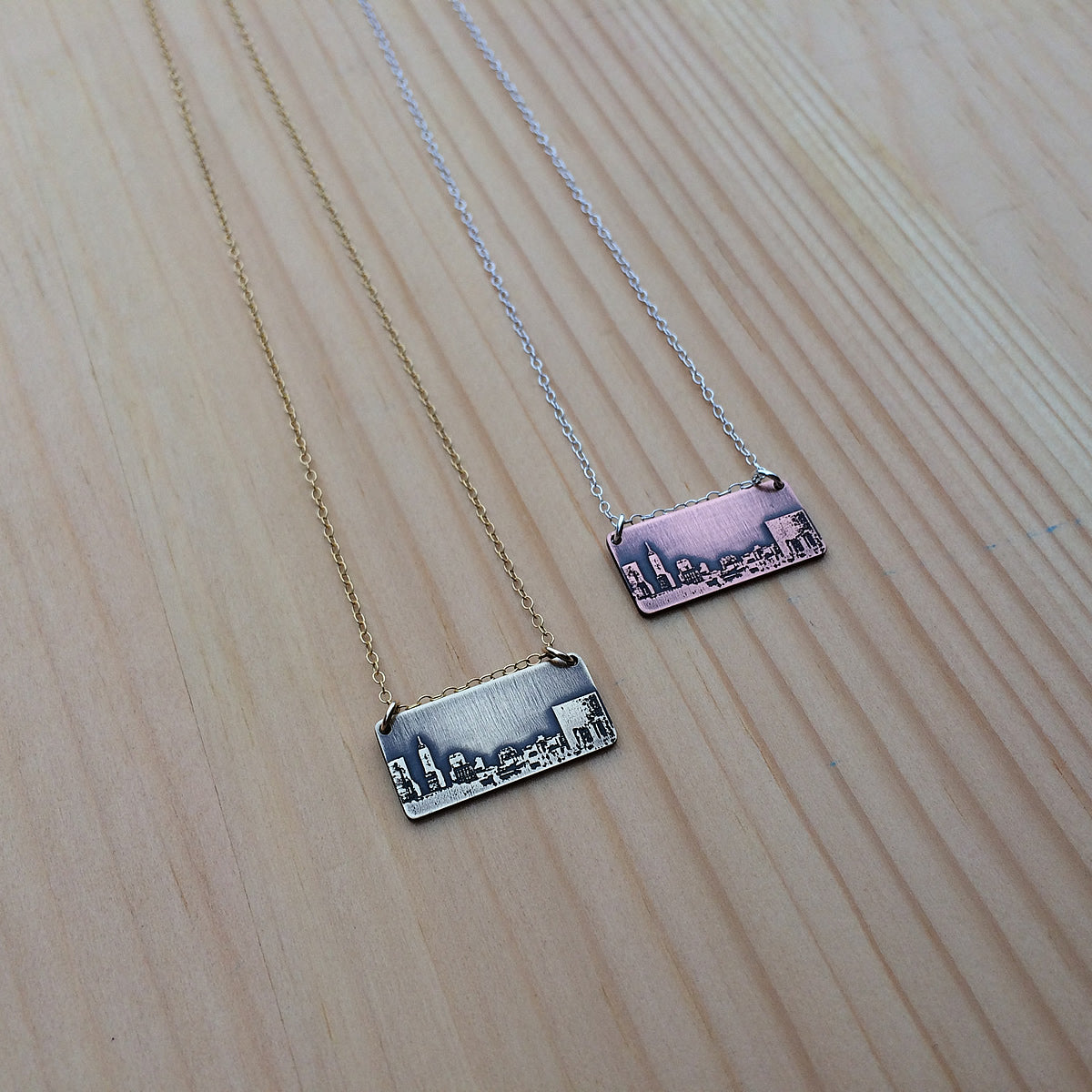 Indianapolis Indiana skyline necklace