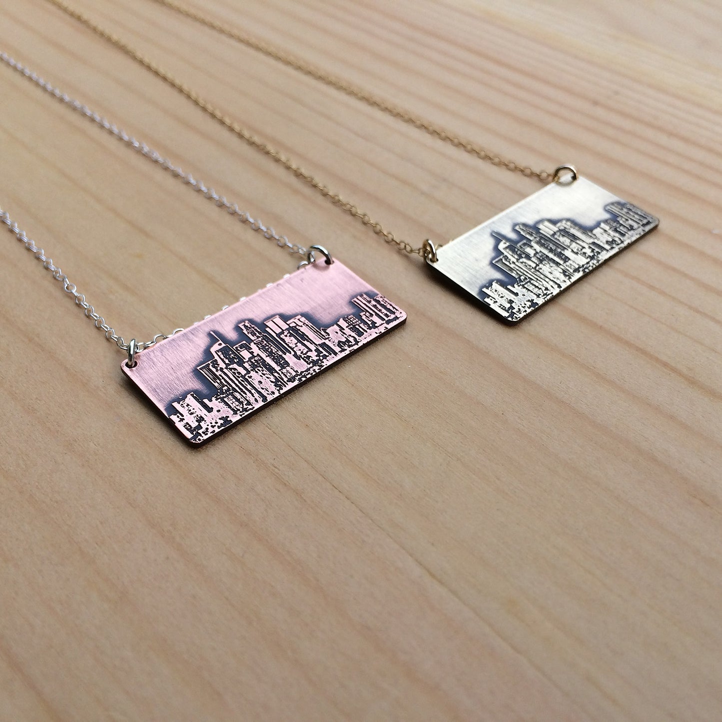 Los Angeles California skyline necklace