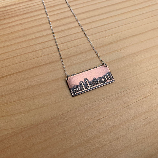 San Diego California skyline necklace