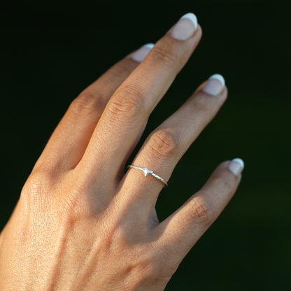 Kitten Tooth Stacking Ring
