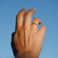 Skinny Beaded Stacking Ring