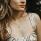 Full Moon Necklace in Sterling Silver or Gold Vermeil