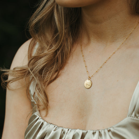 Mars Necklace in Sterling Silver or Gold Vermeil