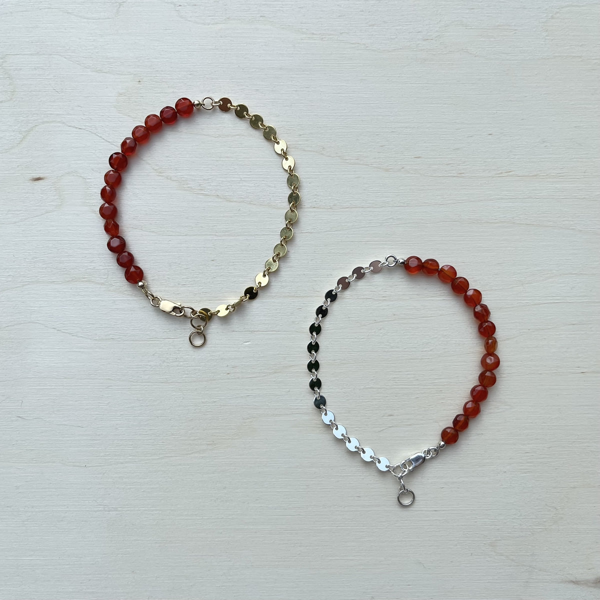 Carnelian High Low Bracelet