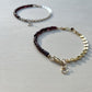 Garnet High Low Bracelet