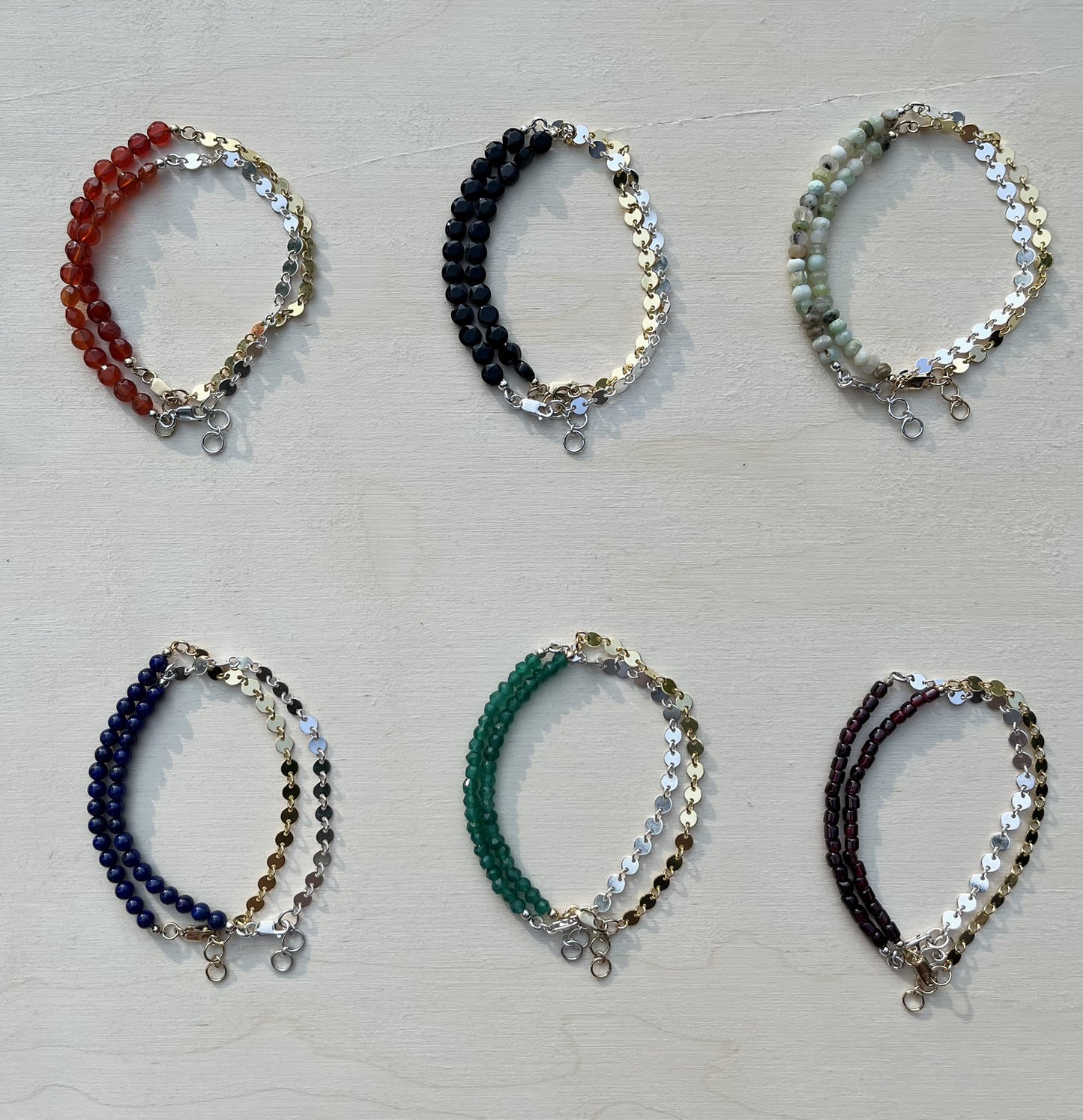Carnelian High Low Bracelet