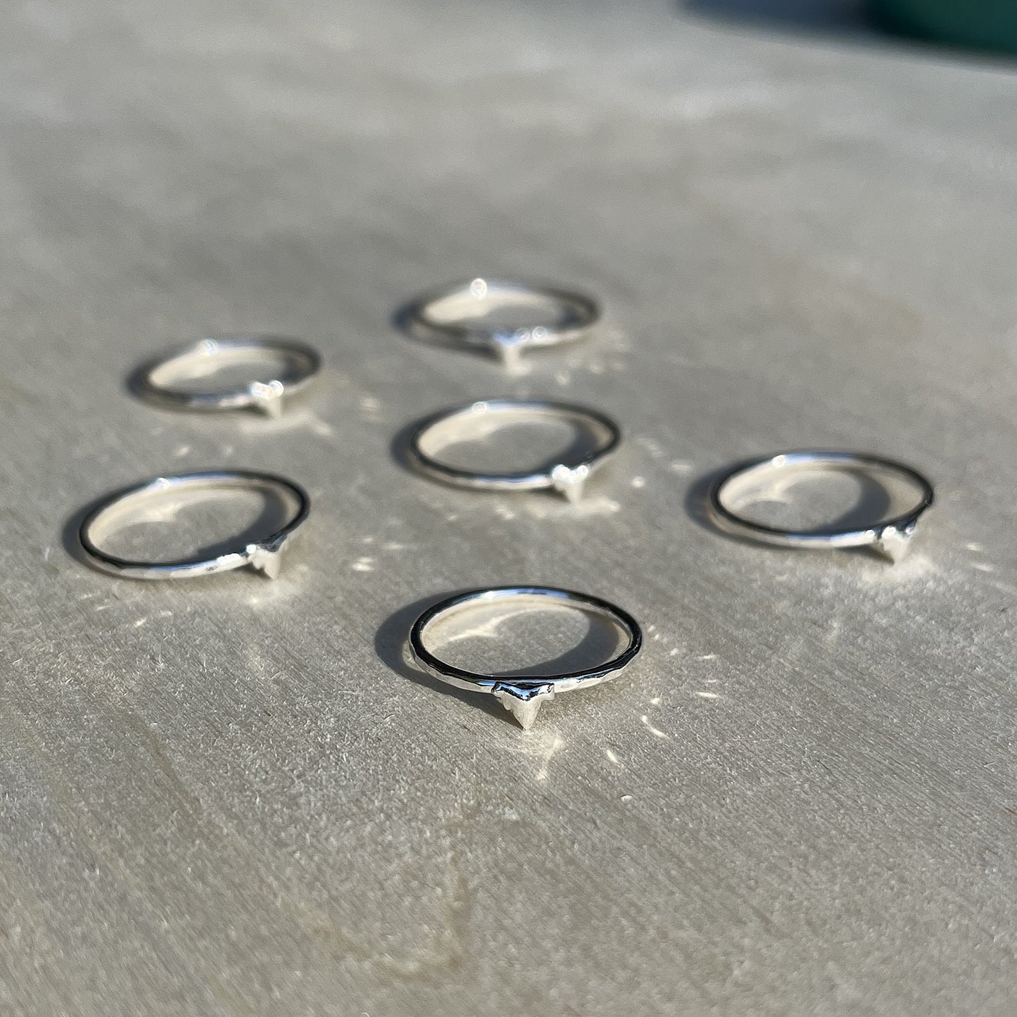 Kitten Tooth Stacking Ring