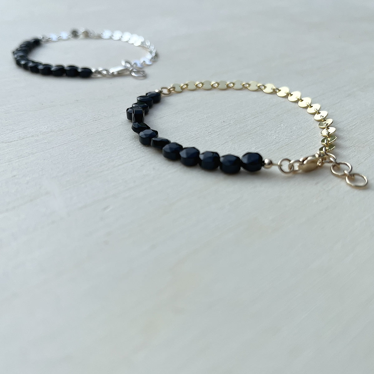Onyx High Low Bracelet