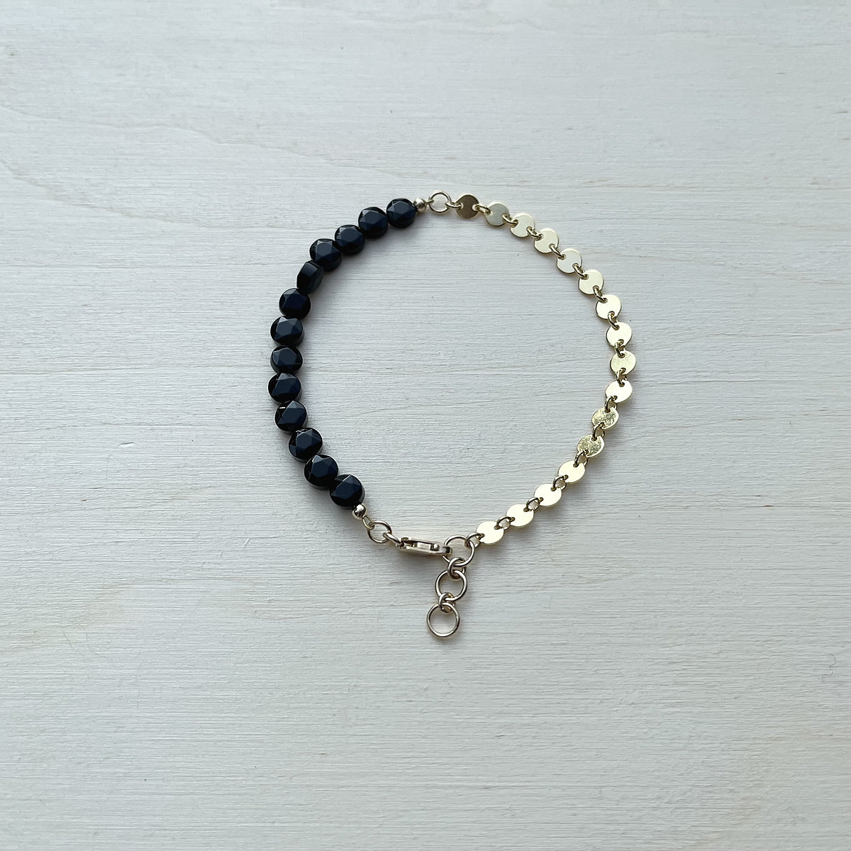 Onyx High Low Bracelet