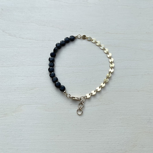 Onyx High Low Bracelet