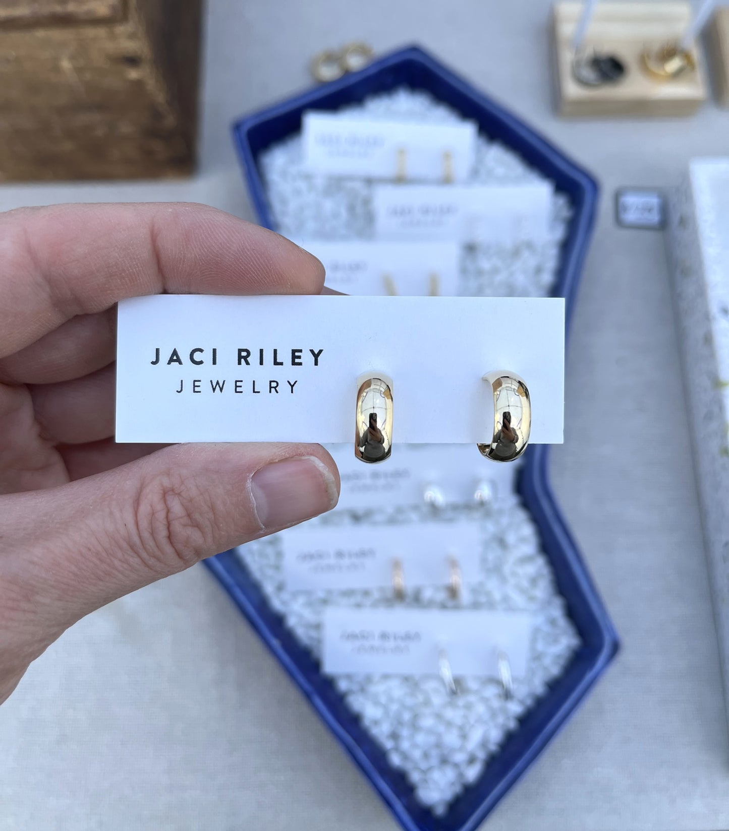 wide huggie hoop earrings in sterling silver or gold vermeil