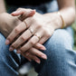 smile ring in sterling silver or 14k gold fill