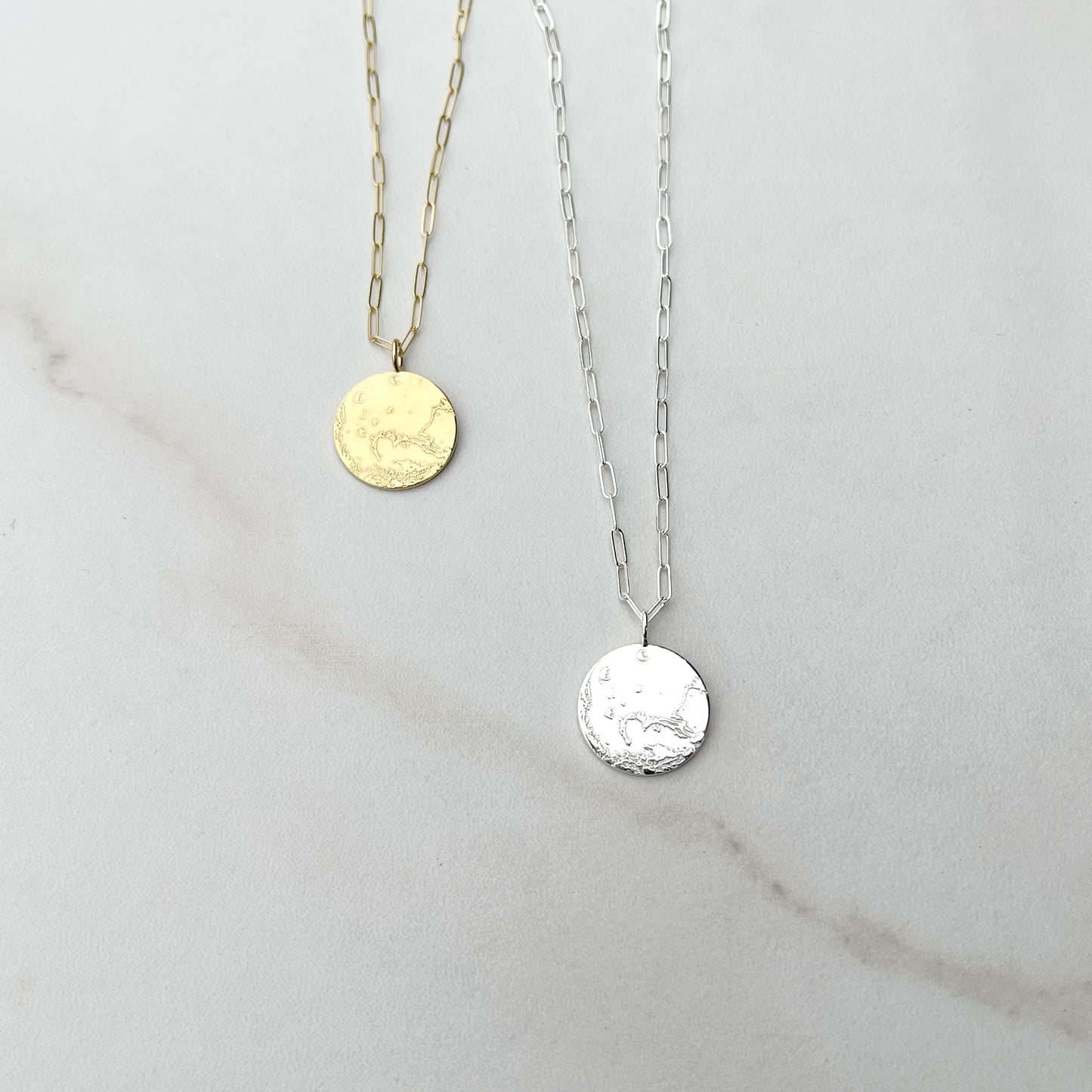 Mars Necklace in Sterling Silver or Gold Vermeil