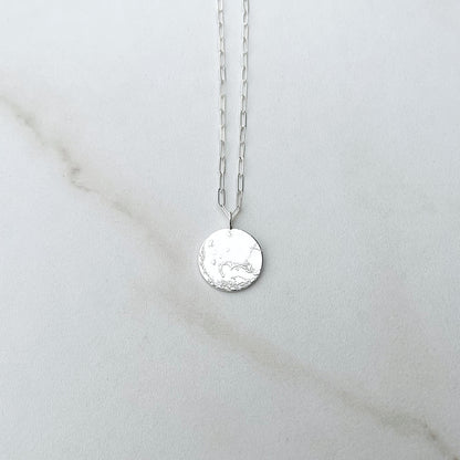 Mars Necklace in Sterling Silver or Gold Vermeil