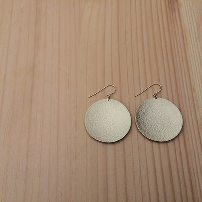 hammered brass earrings jaci riley jewelry