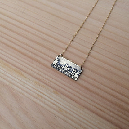 Columbus Ohio skyline necklace