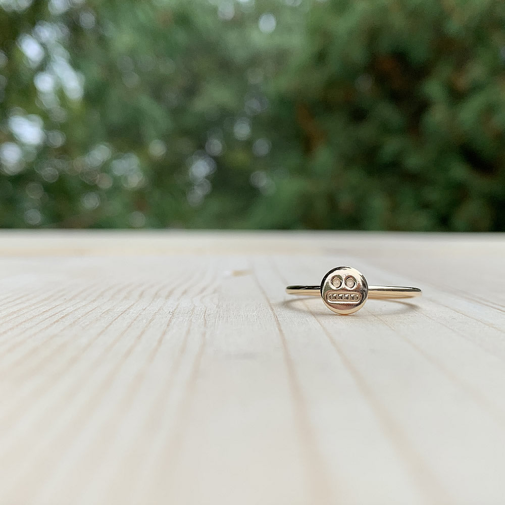 Mini Beaded Chain Gold Filled Ring – pulserasbykim