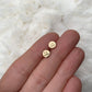 cringe face studs in 14k gold fill