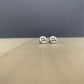 cringe face studs in sterling silver