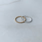 14k gold filled and sterling silver beaded stacking rings