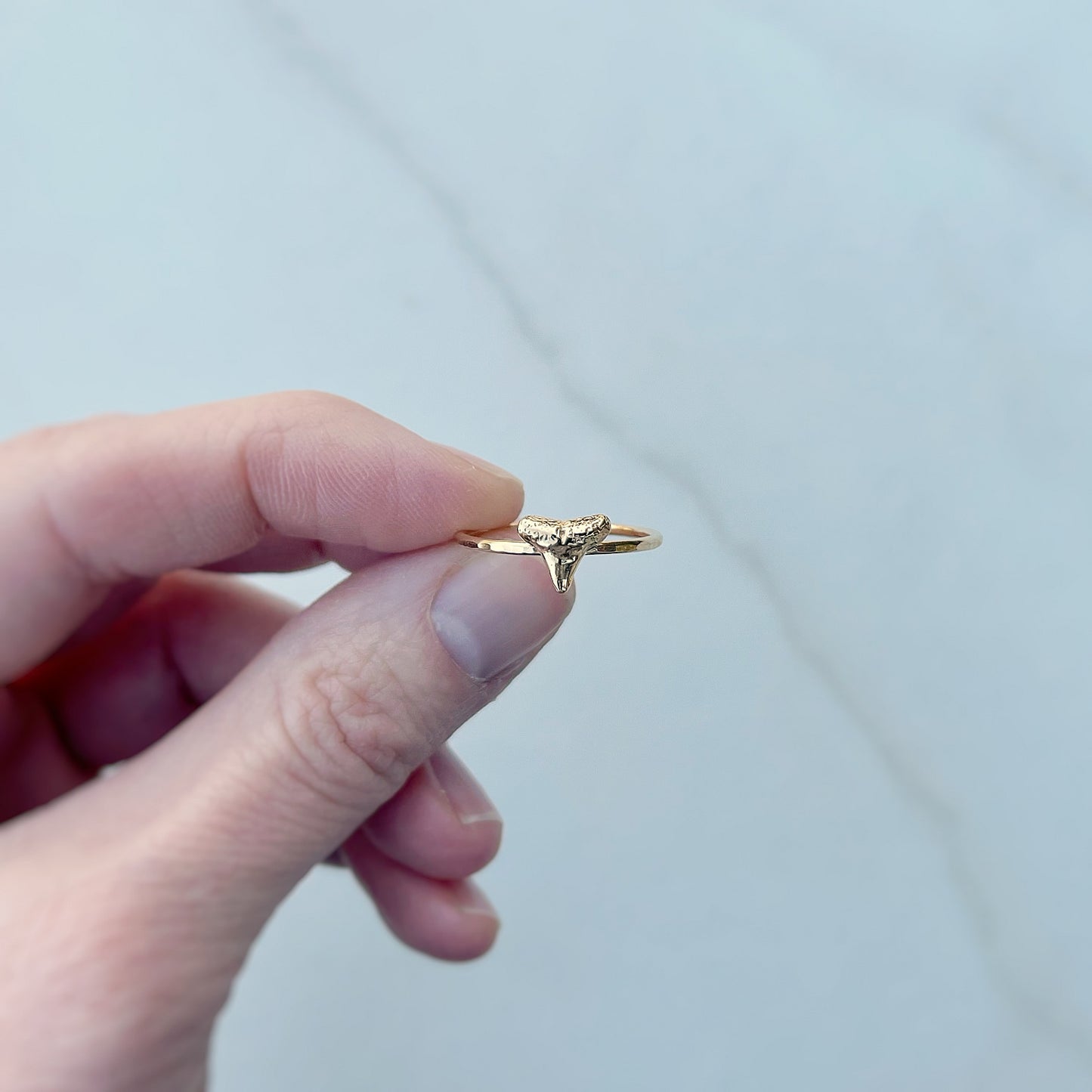 Gold Vermeil Shark Tooth Ring