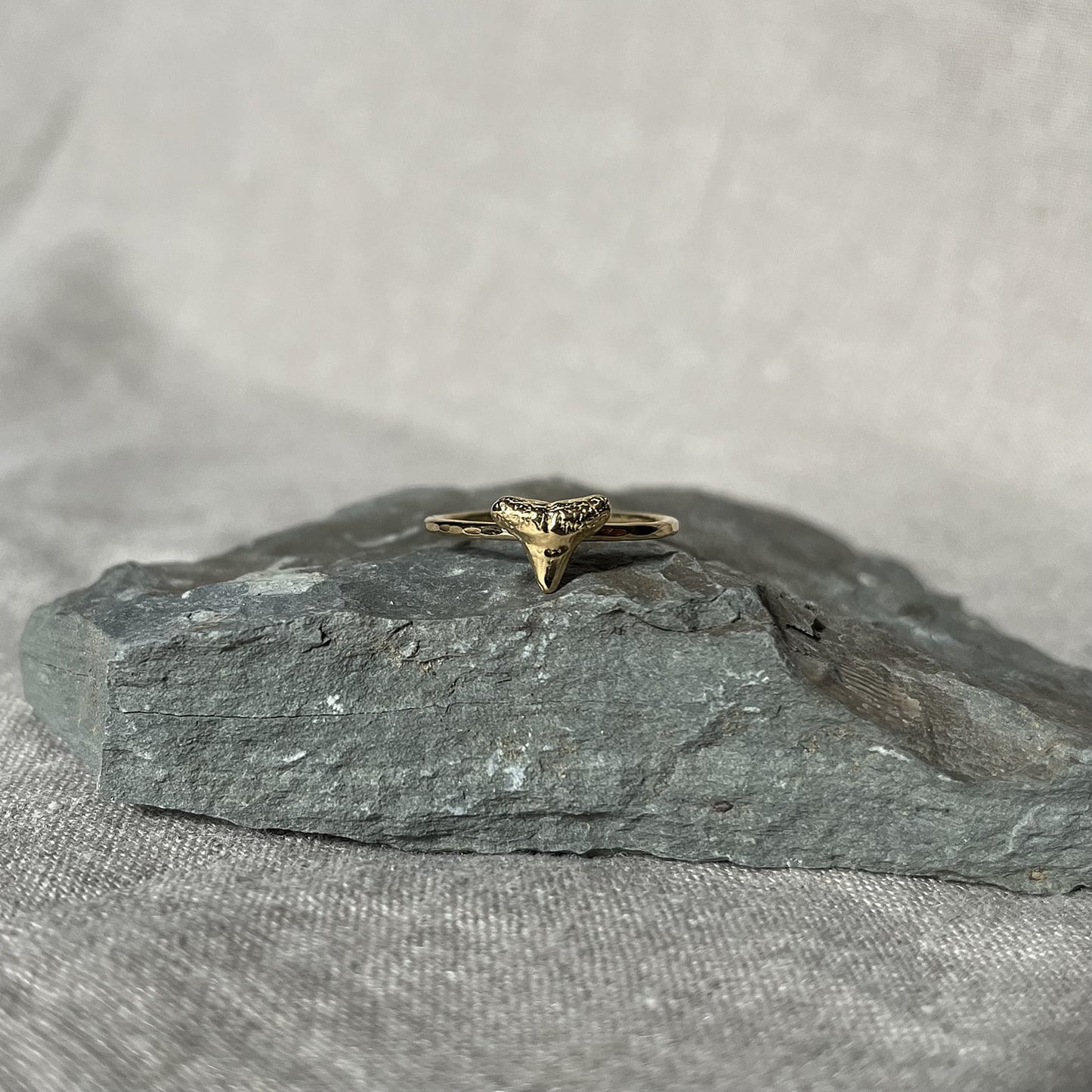 Gold Vermeil Shark Tooth Ring