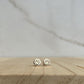 paw print studs in 14k gold fill | sterling silver
