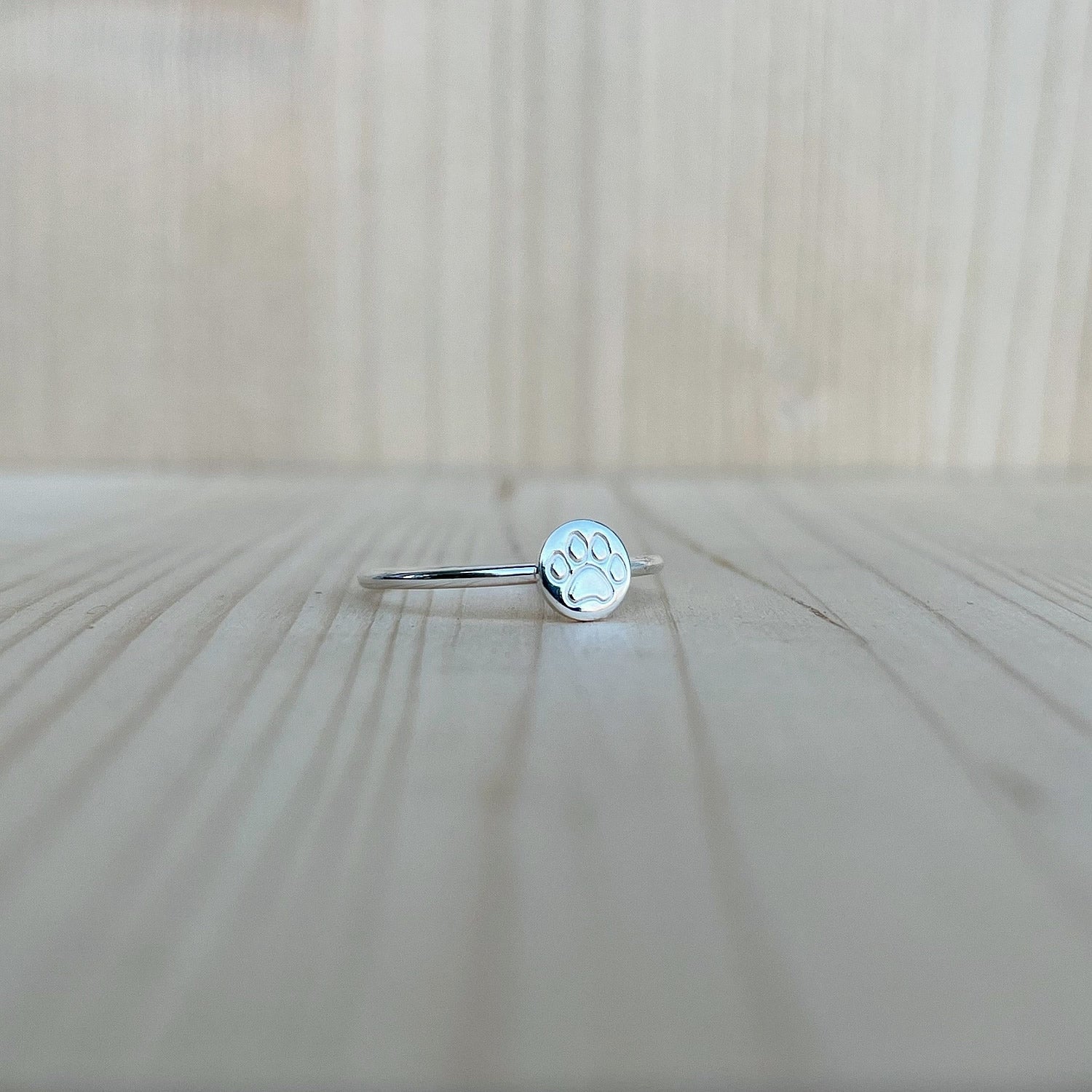 sterling silver paw print ring jaci riley jewelry