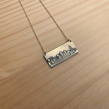 San Francisco California skyline necklace