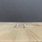 sterling silver shark tooth stud earrings