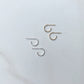sterling silver and 14k gold fill hoops