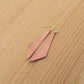 hammered triangle earrings in copper or brass